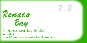 renato bay business card