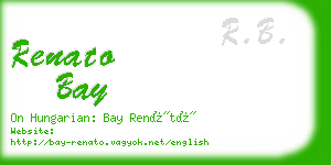 renato bay business card